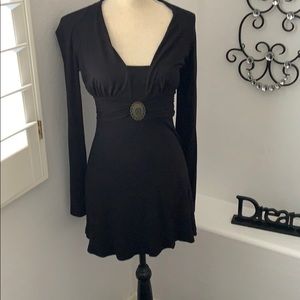Black Tunic Long Sleeve Shirt